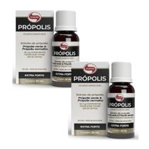 KIT 2 PRÓPOLIS - 20ml - EXTRATO DE PRÓPOLIS VERDE E VERMELHO - VITAFOR