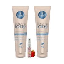 Kit 2 Proteina Haskell Creme De Pentear Bendito Loiro 150gr + Presente Lourre 15ml