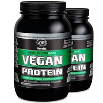 Kit 2 Proteína Vegetal Chocolate 22g Vegan Protein Unilife 900g