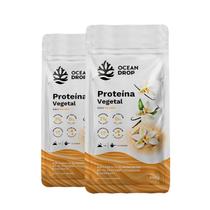 Kit 2 Proteína Vegetal Ocean Drop 450G Sabor Baunilha Kit 2 Proteína Vegetal Ocean Drop 450G Sabor Baunilha