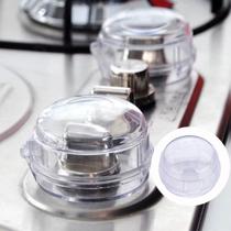 Kit 2 Protetor Boca De Fogão Transparente Proteção Infantil