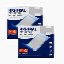 KIT 2 Protetor De Colchão Lençol Descartável Geriátrico - Higifral G