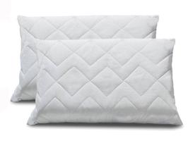 Kit 2 Protetor de Travesseiro 100% Algodão Matelassê Bf Colchões