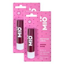 Kit 2 Protetor Labial Mió Sabor Amora Shine 3,6g