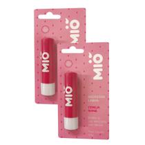 Kit 2 Protetor Labial Mió Sabor Cereja Shine 3,6g