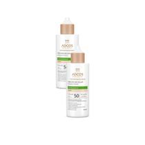 Kit 2 Protetor Solar Adcos Fotoproteção Diária Aqua Fluid Antioleosidade cor Nude FPS 50 com 40ml Kit 2 Protetor Solar Adcos Fotoproteção Diária Aqua Fluid Antioleosidade cor Nude FPS 50 com 40ml