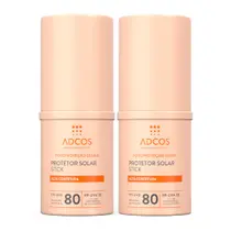 Kit 2 Protetor Solar Adcos Tonalizante Base Stick Beige FPS80 17g Kit 2 Protetor Solar Adcos Tonalizante Base Stick Beige FPS80 17g