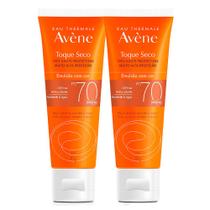 Kit 2 Protetor Solar Avène Emulsão Color Cor Universal Toque Seco FPS 70 com Efeito de Base 40g