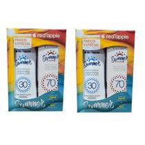 Kit 2 Protetor Solar Corporal 30 + Facial 70 kit Summer Red
