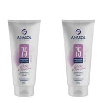 Kit 2 protetor solar corporal anasol oil free toque seco FPS 75 - 200g cada Kit 2 protetor solar corporal anasol oil free toque seco FPS 75 - 200g cada
