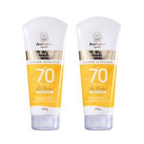 Kit 2 Protetor Solar Corporal Gel Creme FPS70 Australian Gold 200g