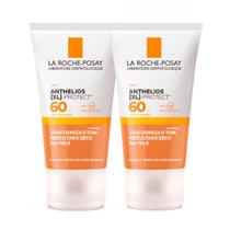 Kit 2 Protetor Solar Facial Anthelios XL-Protect Cor Morena FPS 60 Gel Creme 40g