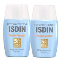 Kit 2 Protetor Solar Facial Isdin Fusion Water Oil Control FPS 60 com 30ml