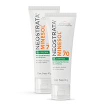 Kit 2 Protetor Solar Facial NeoStrata Minesol Oil Control FPS 70 40g