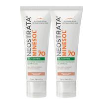 Kit 2 Protetor Solar Facial Neostrata Minesol Oil Control FPS 70 Cor Médio Claro 40g - Minesol Neostrata