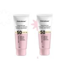 Kit 2 Protetor Solar Facial Ultraleve Fps50 50G - Hidrabene