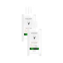 Kit 2 Protetor Solar Facial Vichy Capital Soleil UV-Clear Antioleosidade Aqua Fluido FPS 60 Sem Cor 40g