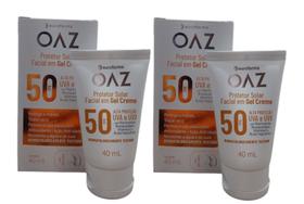 Kit 2 Protetor Solar Facil OAZ Fps50 Gel Creme 40ml Kit 2 Protetor Solar Facil OAZ Fps50 Gel Creme 40ml