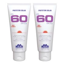 Kit 2 Protetor Solar FPS 60 Profissional Bloqueador Nova Fórmula Mavaro