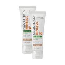 Kit 2 Protetor Solar Neostrata Minesol Oil Control FPS 70 Pele Morena 40g