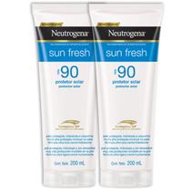 Kit 2 Protetor Solar Neutrogena Sun Fresh Loção Fps 90 200ml