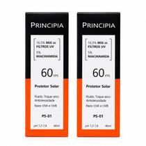 Kit 2 Protetor Solar Principia Skincare PS-01 FPS 60 40ml Kit 2 Protetor Solar Principia Skincare PS-01 FPS 60 40ml