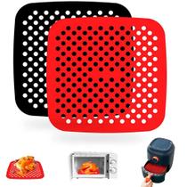 Kit 2 Protetor Tapete De Silicone P/airfryer Universal 19cm - Uny Gift