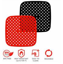 Kit 2 Protetor Tapete De Silicone P/airfryer Universal 19cm