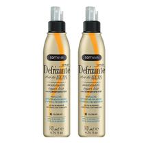 Kit 2 Protetor Térmico para Cabelo Defrizante Liso Termoprotetor Anti Frizz Spray Óleo de Argan Soft Hair 140ml