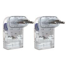 Kit 2 Protetores Contra Surto iClamper Pocket Fit 3P 10A Transparente Proteção Elétrica Kit 2 Protetores Contra Surto iClamper Pocket Fit 3P 10A Transparente Proteção Elétrica
