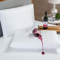 Kit 2 Protetores De Travesseiro Impermeável Branco Liso