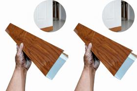 kit 2 protetores para porta de madeira contra umidade de 70cm