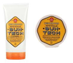 Kit 2 Protetores Solar Esportivo Vegano 5H Duração 50 FPS 255g Suntech