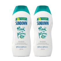 Kit 2 Protetores Solar Sundown Praia e Piscina FPS 50 350ml