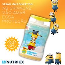 Kit 2 Protetores Solares Infantil Kids Minions 120ml Nutriex