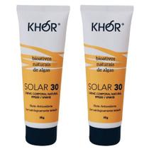 Kit 2 Protetores Solares Naturais - FPS30 - 50g - Khor Kit 2 Protetores Solares Naturais - FPS30 - 50g - Khor