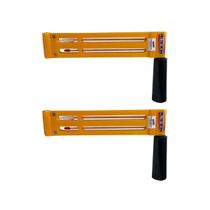 Kit 2 Psicrômetro Termômetro Manual Giratório Temperatura Ambiente -5 A 50C Bulbo Úmido Seco Psi-100 Portátil Estojo