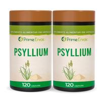 Kit 2 Psyllium 500mg 120 cápsulas Prime Ervas