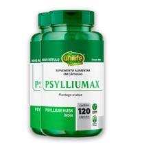 Kit 2 Psyllium Husk Unilife Psylliumax 120 cápsulas Kit 2 Psyllium Husk Unilife Psylliumax 120 cápsulas