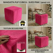 Kit 2 Puf, Puff para Sala, Quarto Quadrado, Dado, CUBO 42 Cm AlturaToninho Atacado