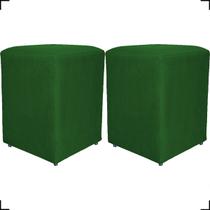 Kit 2 Puff Dado Decorativo Para Sala Quarto Penteadeira Suede Cores Kit 2 Puff Dado Decorativo Para Sala Quarto Penteadeira Suede Cores