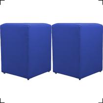 Kit 2 Puff Dado Decorativo Para Sala Recepção Penteadeira Material Sintético Cores