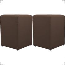 Kit 2 Puff Dado Decorativo Para Sala Recepção Penteadeira Material Sintético Cores
