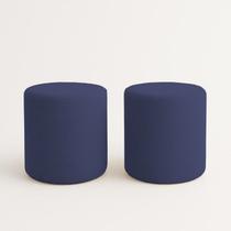 Kit 2 Puffs Beca Cilindro Boucle Live - 7 Decor