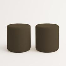Kit 2 Puffs Beca Cilindro Boucle Live - 7 Decor