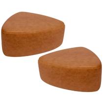 Kit 2 Puffs Decorativo Orgânico Para Sala de Estar Living Trizza W01 material sintético Canela - Lyam Decor Kit 2 Puffs Decorativo Orgânico Para Sala de Estar Living Trizza W01 material sintético Canela - Lyam Decor