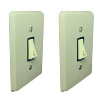 Kit 2 Pulsador Pial Minuteria 2a Cor Cinza 250v C/ Placa Kit 2 Pulsador Pial Minuteria 2a Cor Cinza 250v C/ Placa