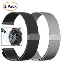 Kit 2 Pulseiras 22mm Compativel com GTR4 GTR 4 GTR 3 GTR 3 Pro GTR 2 GTR 2e Redmi Watch 5 Lite Watch 5 Active Gear S