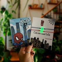 Kit 2 Pulseiras Brilha No Escuro Homem Aranha Casal Amizade Super Herói Spider-Man