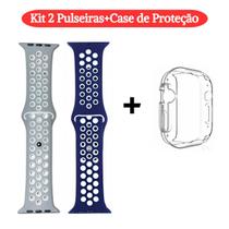 Kit 2 Pulseiras Champion+Case Para Smartwatch Ultra W69 U9 49mm Microwear